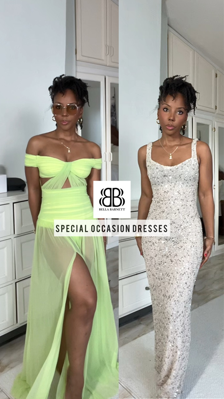 Code: KSX15 for $15 off which you can stack on top of the 40-50% off Black Friday savings if you shop directly from Bella Barnett. I’ve linked the exact dresses from the brand on Amazon if you prefer to shop on Amazon!

Which look is your fav?!☺️

Special Occassion Dresses from Bella Barnett are always my favorite to receive in the mail! With the holidays coming up these dresses are perfect for a getaway!

#vacationoitfit #specialoccasionwear #occassionwear

#LTKSaleAlert