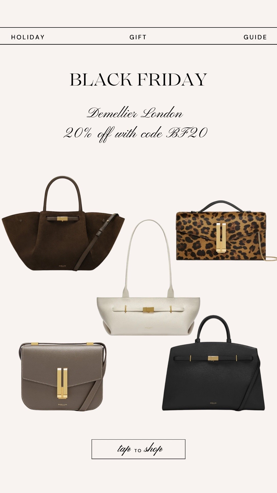 Demellier Blqfk Friday sale!

#LTKGiftGuide #LTKCyberWeek #LTKHoliday