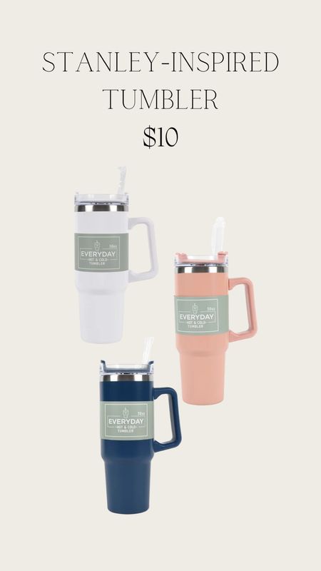 Stanley-Inspired Tumbler from Kohls. Holds 30 oz and comes in 4 colors - only $10! 

#LTKhome #LTKfindsunder50