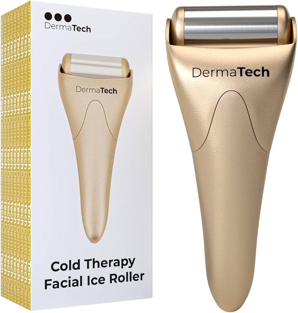 Cold Therapy Facial Ice Roller | Face & Eye Puffiness Relief | Stainless Steel Cooling Massager |... | Amazon (US)