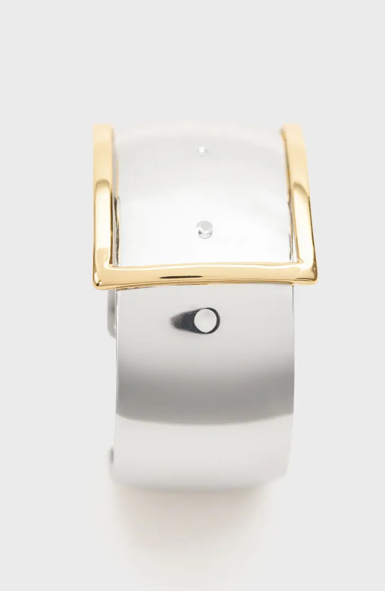 MANGO Mixed Metal Buckle Cuff Bracelet | Nordstrom | Nordstrom