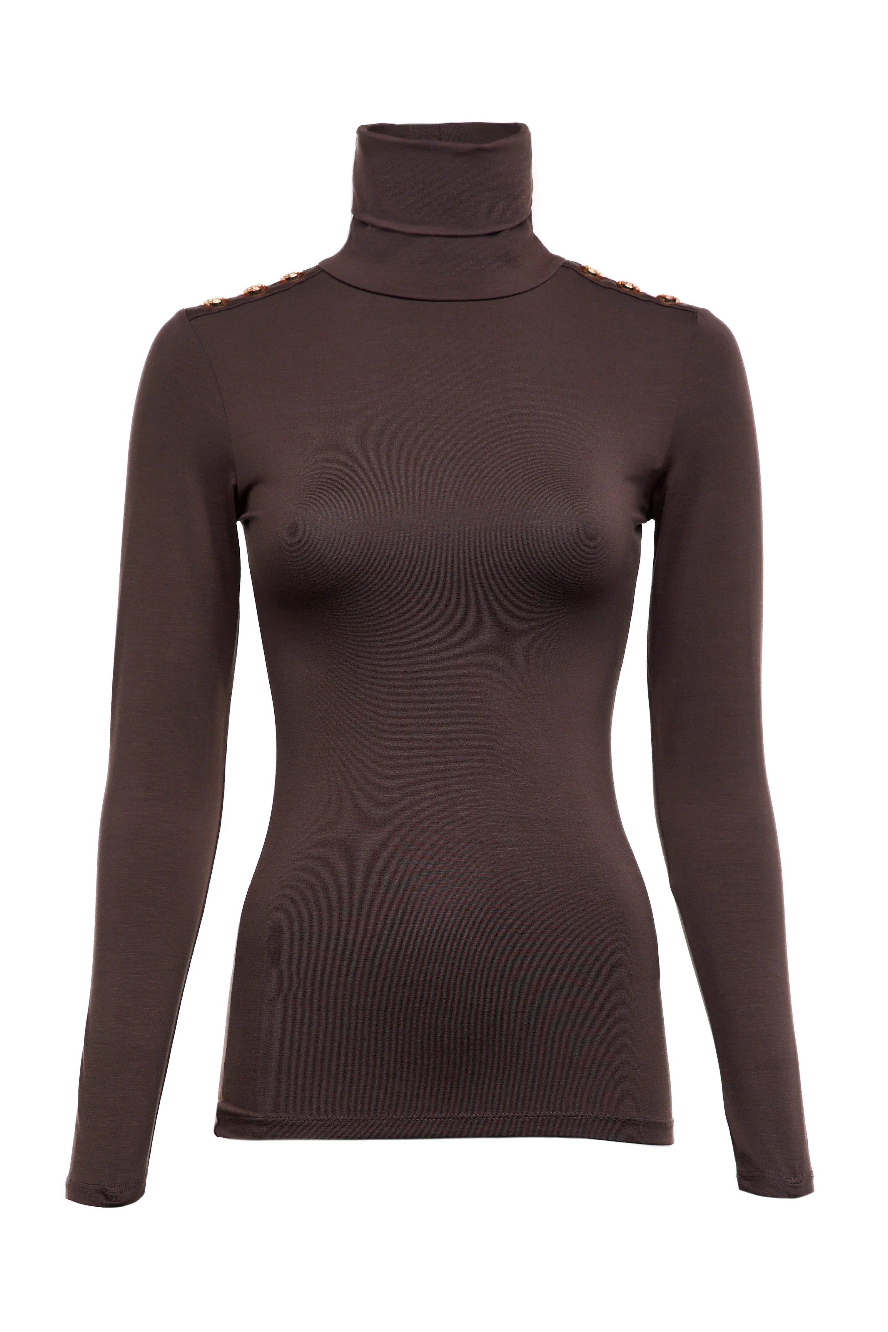 Essential Roll Neck (Coffee) | Holland Cooper