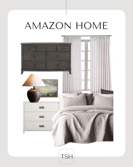 This affordable bedding is the perfect neutral for any bedroom!  Bring in colors & textures through pillows & decor!!
Amazon home, bedroom decor, bedding, dresser, nightstand, curtains, table lamp, artwork 

#LTKstyletip #LTKunder100 #LTKhome