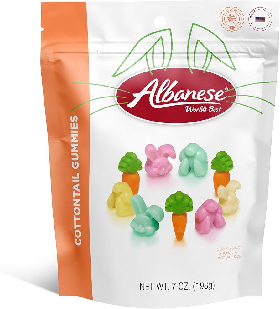 Albanese World's Best, Cottontail Gummies, 7oz Bag of Easter Candy | Amazon (US)