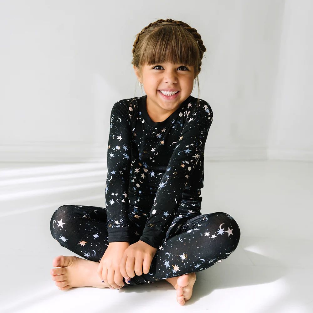 Counting Stars Two-Piece Pajama Set | Little Sleepies