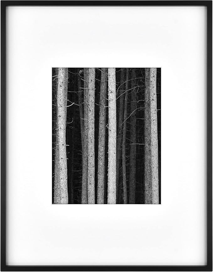 MCS Master & Co. Foundry Metal Gallery Wall Frame, Black, 14 x 18 in matted to 8 x 10 in | Amazon (US)