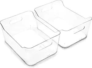 BINO | Plastic Organizer Bins, Large - 2 Pack | The SOHO Collection | Multi-Use Organizer Bins | ... | Amazon (US)