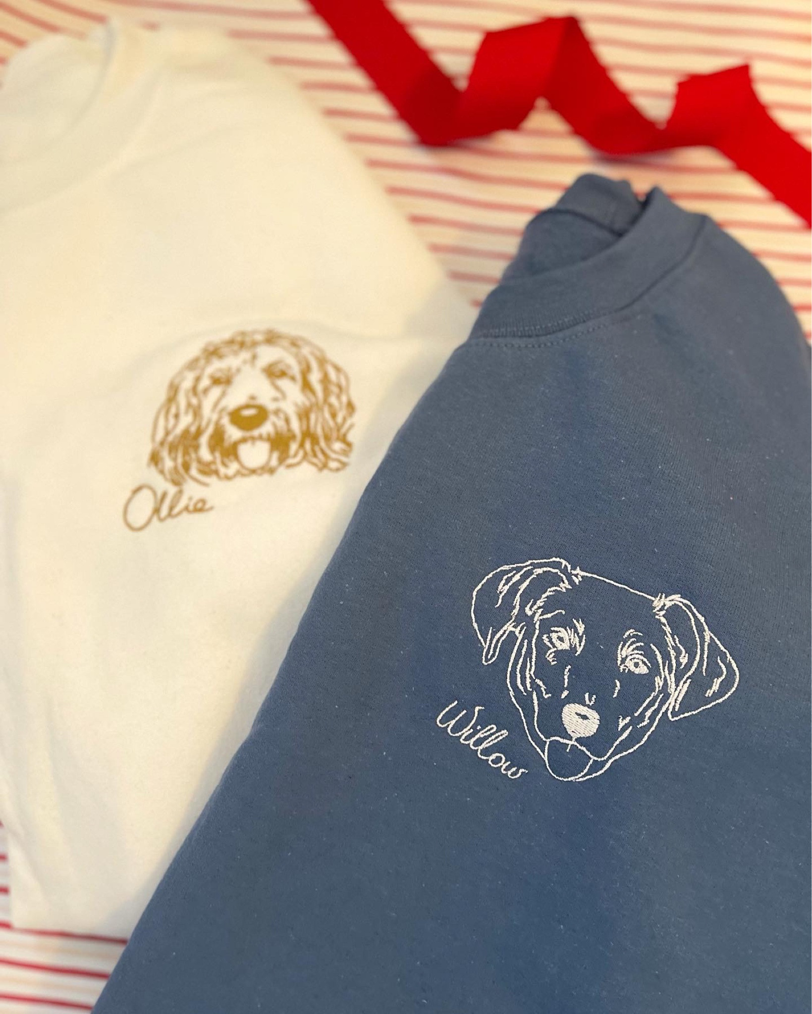 You know it was a good gift when you get texts a few days later saying “I haven’t taken my sweatshirt off since I got it. Best gift ever!” and “The sweatshirt was my favorite gift of Christmas!” I think I need to get myself one of these custom dog embroidered sweatshirts that are somehow still on sale! The seller did an incredible job making the dogs look identical to the pictures submitted! Scheming what else I can order with the dogs embroidered on it!! 

#LTKHoliday #LTKunder100 #LTKGiftGuide