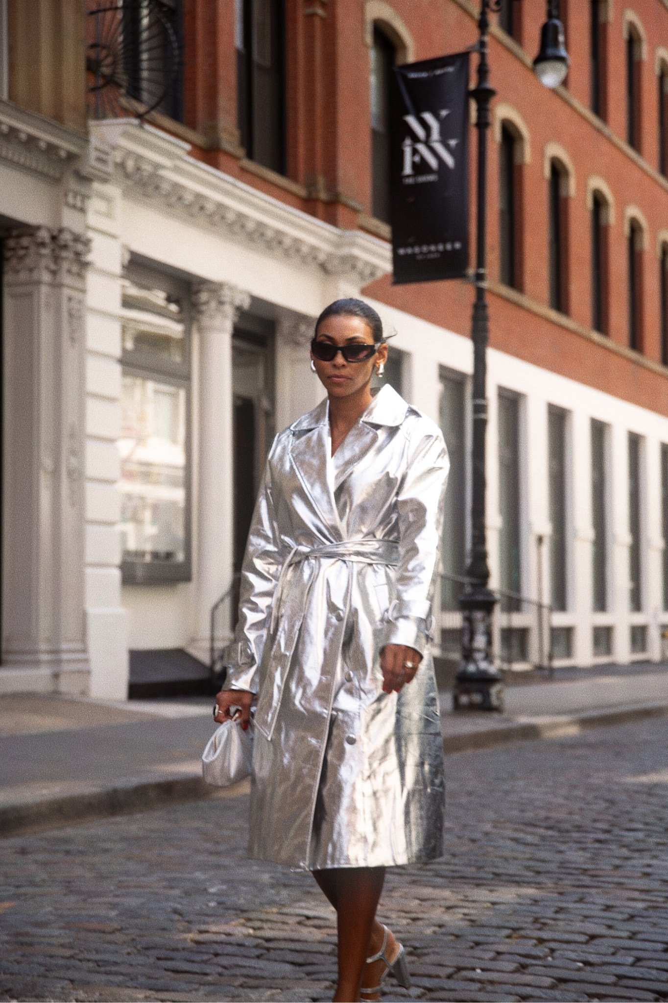 Fall outfit, metallic trench 

#LTKstyletip