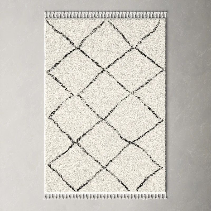 Stalcup Geometric Area Rug in Off White | Wayfair North America