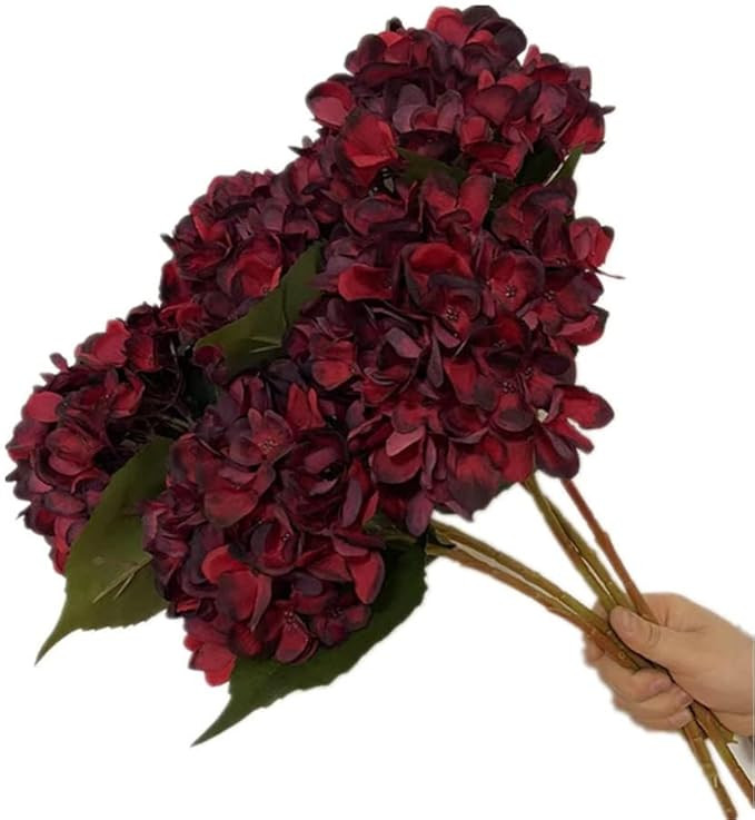 Gladiolus garden 5pcs Artificial Retro Color Hydrangea Flower Branch Faux Hydrangea Macrophylla f... | Amazon (US)
