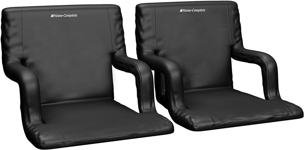 Home-Complete Set of 2 Stadium Seats-Bleacher Cushion Set with Padded Back Support, Armrests, 6 R... | Amazon (US)