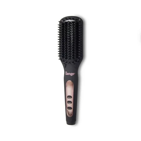 L ange Hair Le Vite Hair Straightener Brush | Heated Hair Straightening Brush Flat Iron Black | Walmart (US)