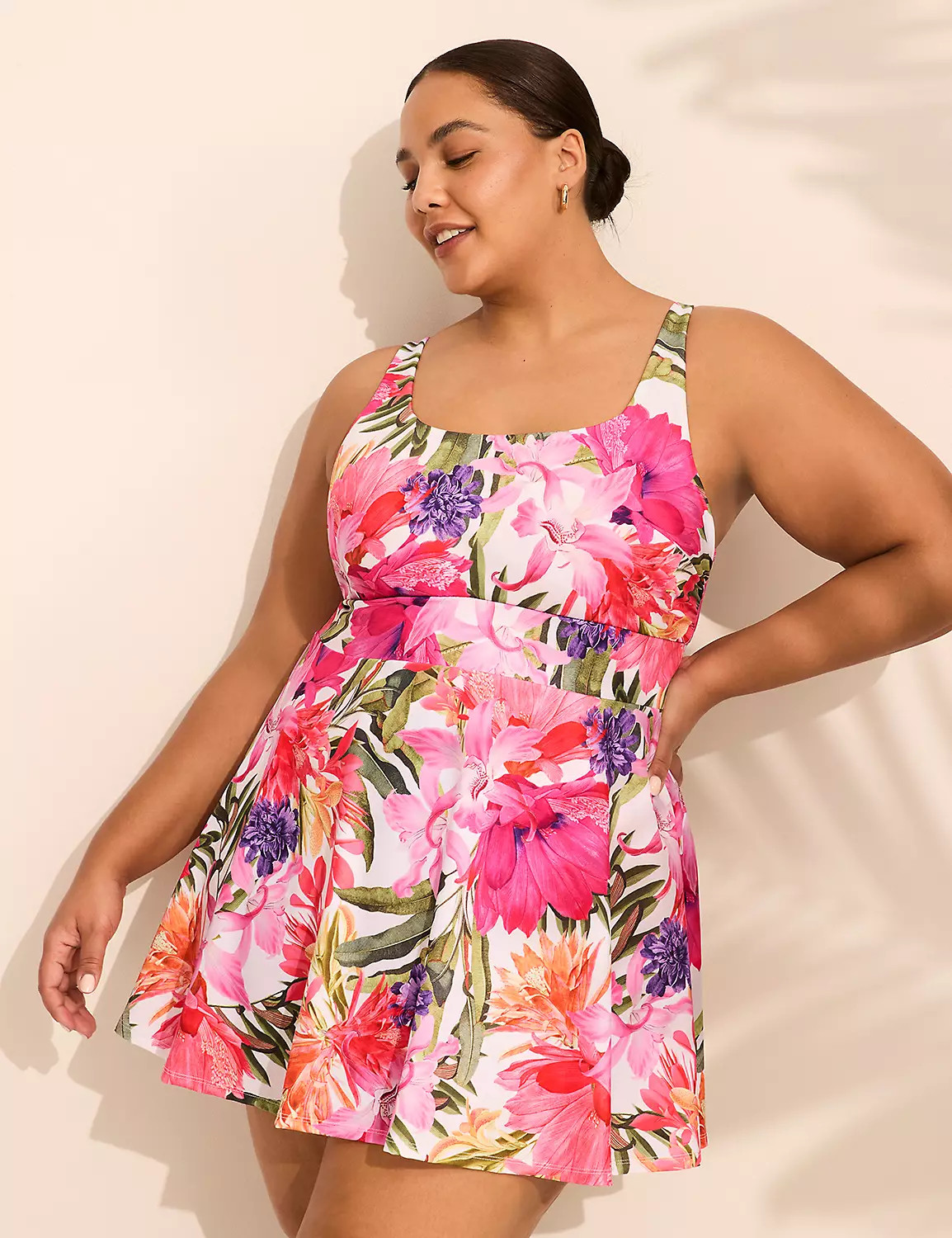 No-Wire Scoop-Neck Swim Dress | LaneBryant | Lane Bryant (US)