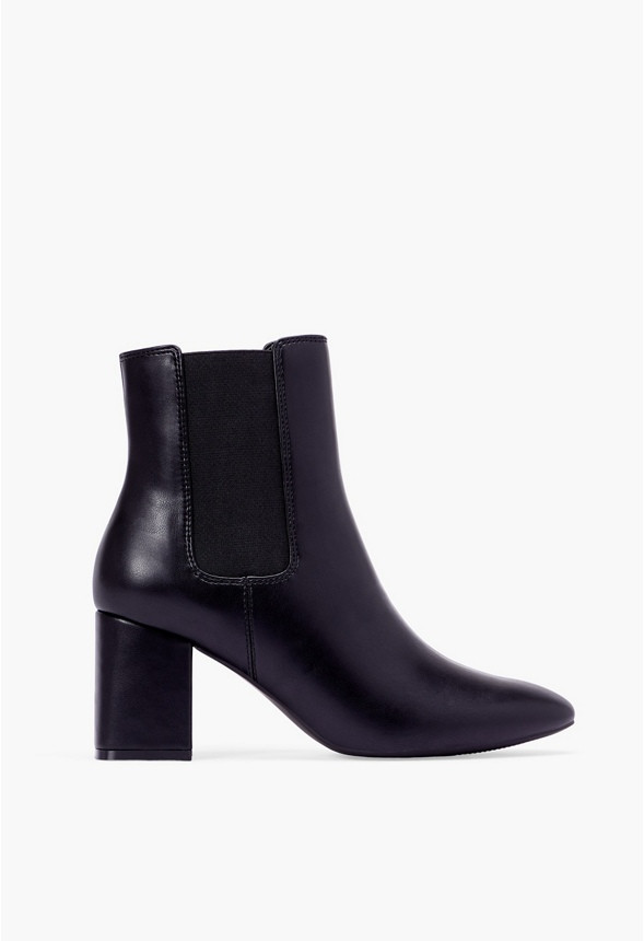 Amelia Block Heeled Bootie | JustFab