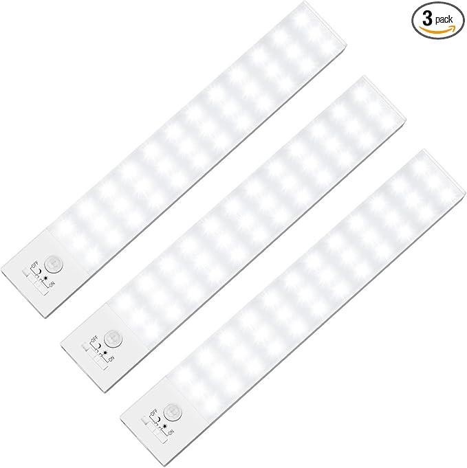 BLS 36 LED Closet Lights Battery Powered LED Lights, Super Bright Under Cabinet Lighting, Motion ... | Amazon (US)