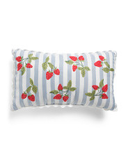 14x24 Strawberry Garden Striped Outdoor Pillow | Throw Pillows | Marshalls | Marshalls