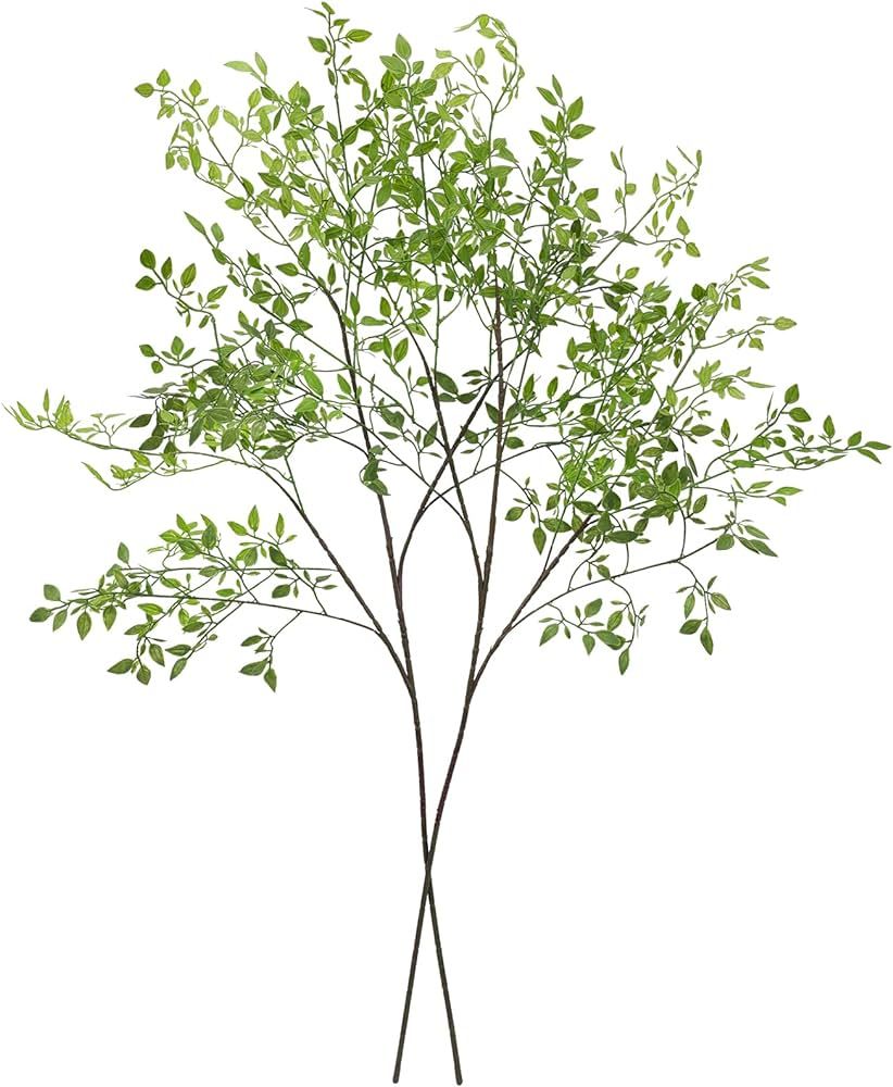 CEWOR Faux Branches Artificial Plants 2PCS 43.3 Inch Green Nandina Faux Plants for Shop Garden Of... | Amazon (US)