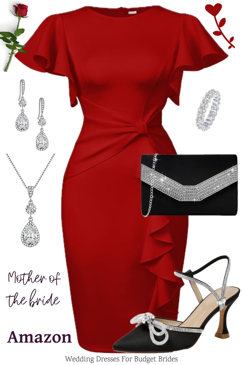 Cocktail mother of the bride or groom outfit idea. All on Amazon and under $50 each. 

Also would make a gorgeous Valentine’s Day outfit.

#LTKValentine #LTKWedding #LTKSeasonal