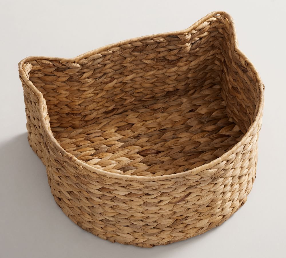 Handwoven Seagrass Cat Storage Basket | Pottery Barn (US)