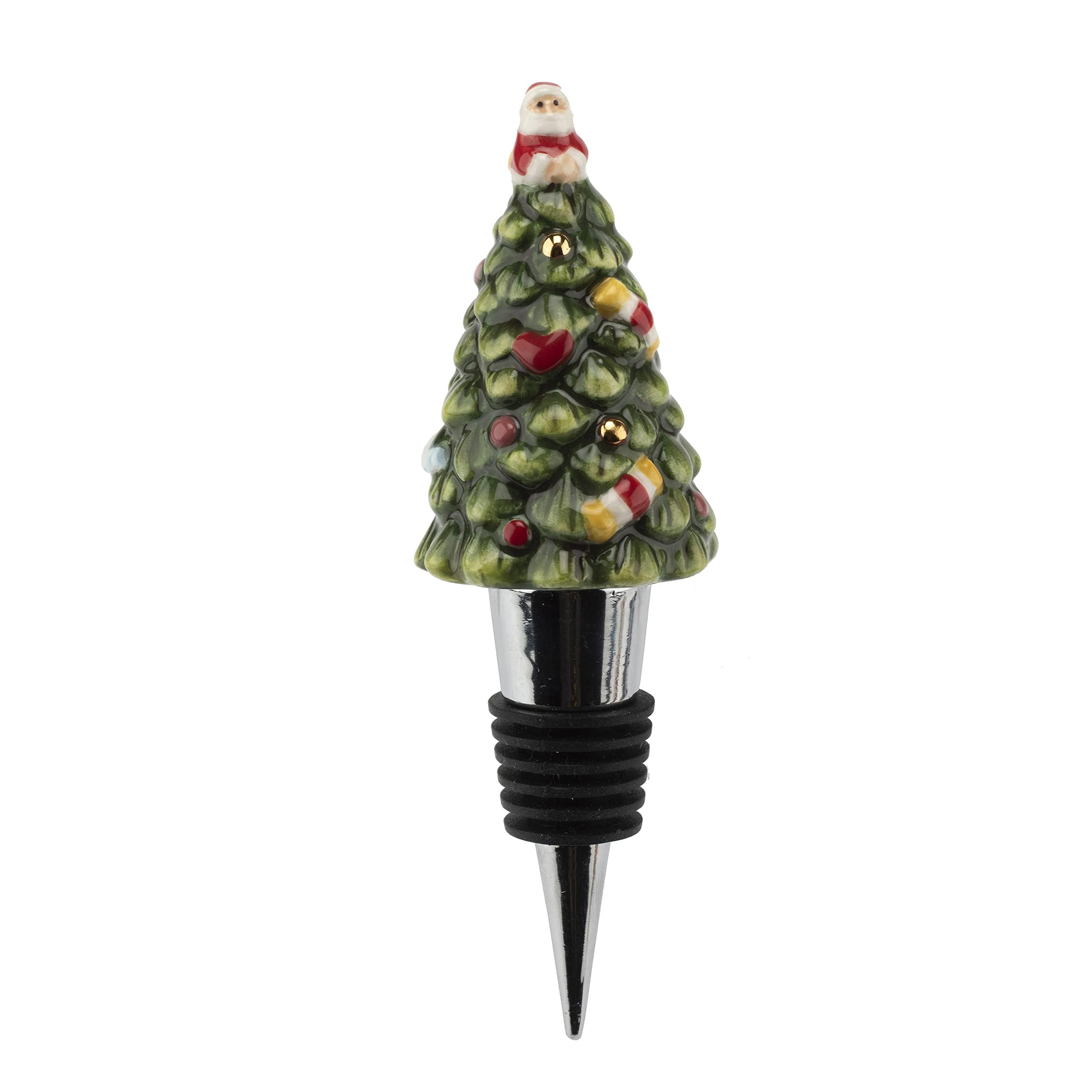 Spode Christmas Tree Tree Figural Bottle Stopper - Beverage & Wine Topper, Ideal Holiday Home Dé... | Amazon (US)