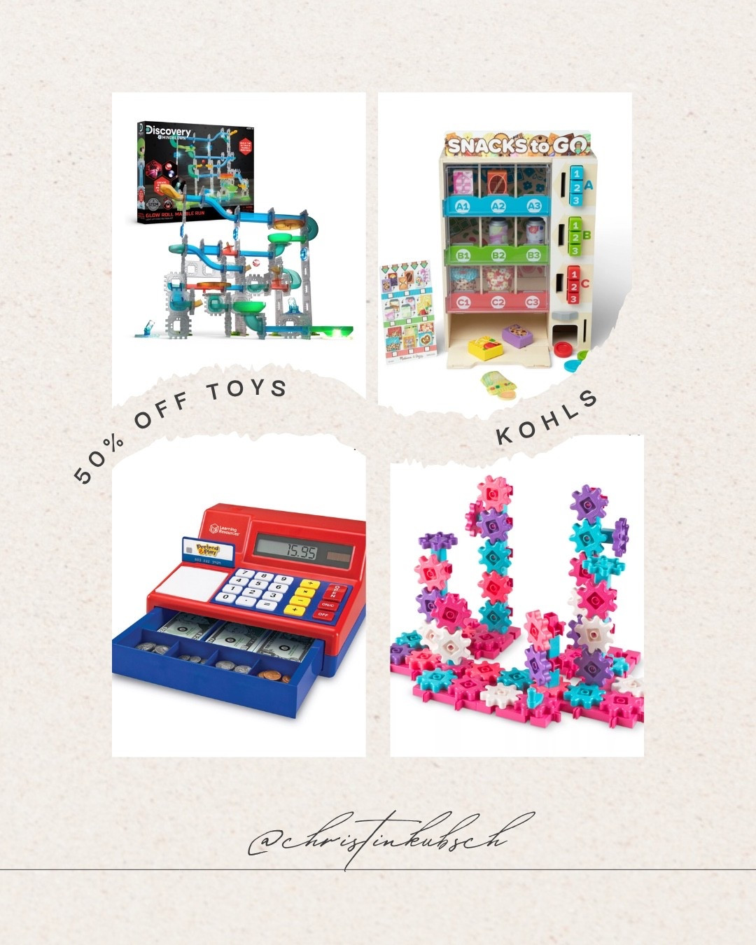 Black Friday / Cyber week 

50% off toys at Kohls



#LTKGiftGuide #LTKCyberWeek #LTKSaleAlert