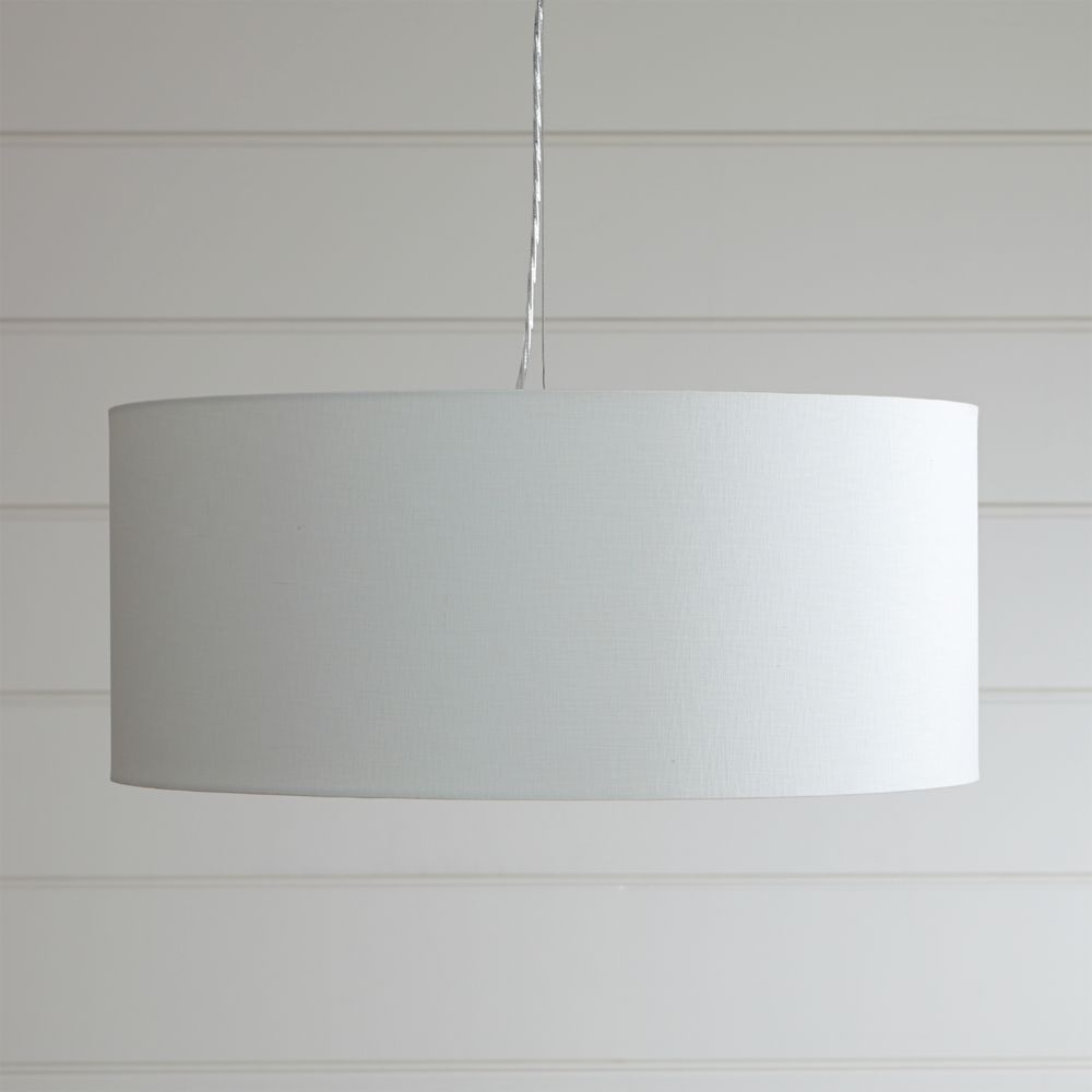 Finley Large White Pendant Light | Crate & Barrel