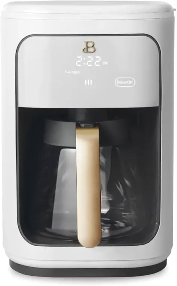 Beautiful 14 Cup Programmable Touchscreen Coffee Maker, White Icing by Drew Barrymore (White Icin... | Amazon (US)