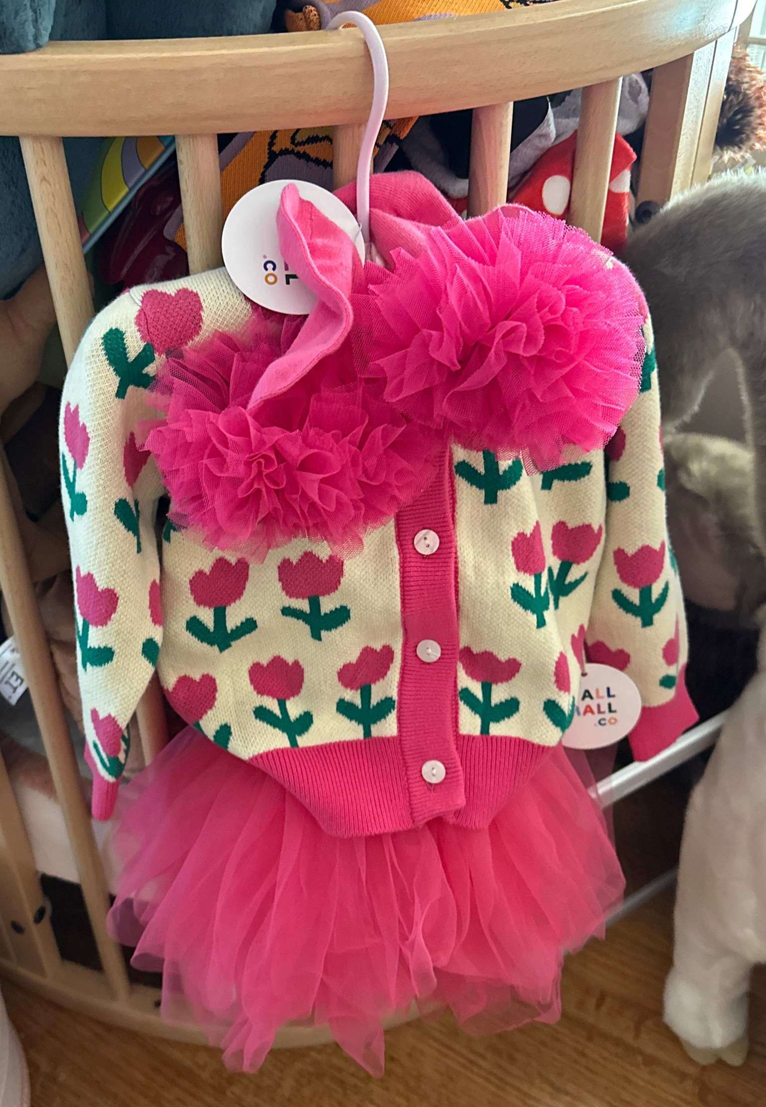 Flower Child 🌷 such a fun, colorful, bubbly outfit for your toddler/kid this spring! This sweater can be paired with so many pants and skirts. The pouf skirt is actually Lady’s ballet tutu and the socks were from All Small Co and only $12! The socks took this outfit to the next level…posting more in this look but stock up before it sells out! 

#LTKSeasonal #LTKkids #LTKbaby