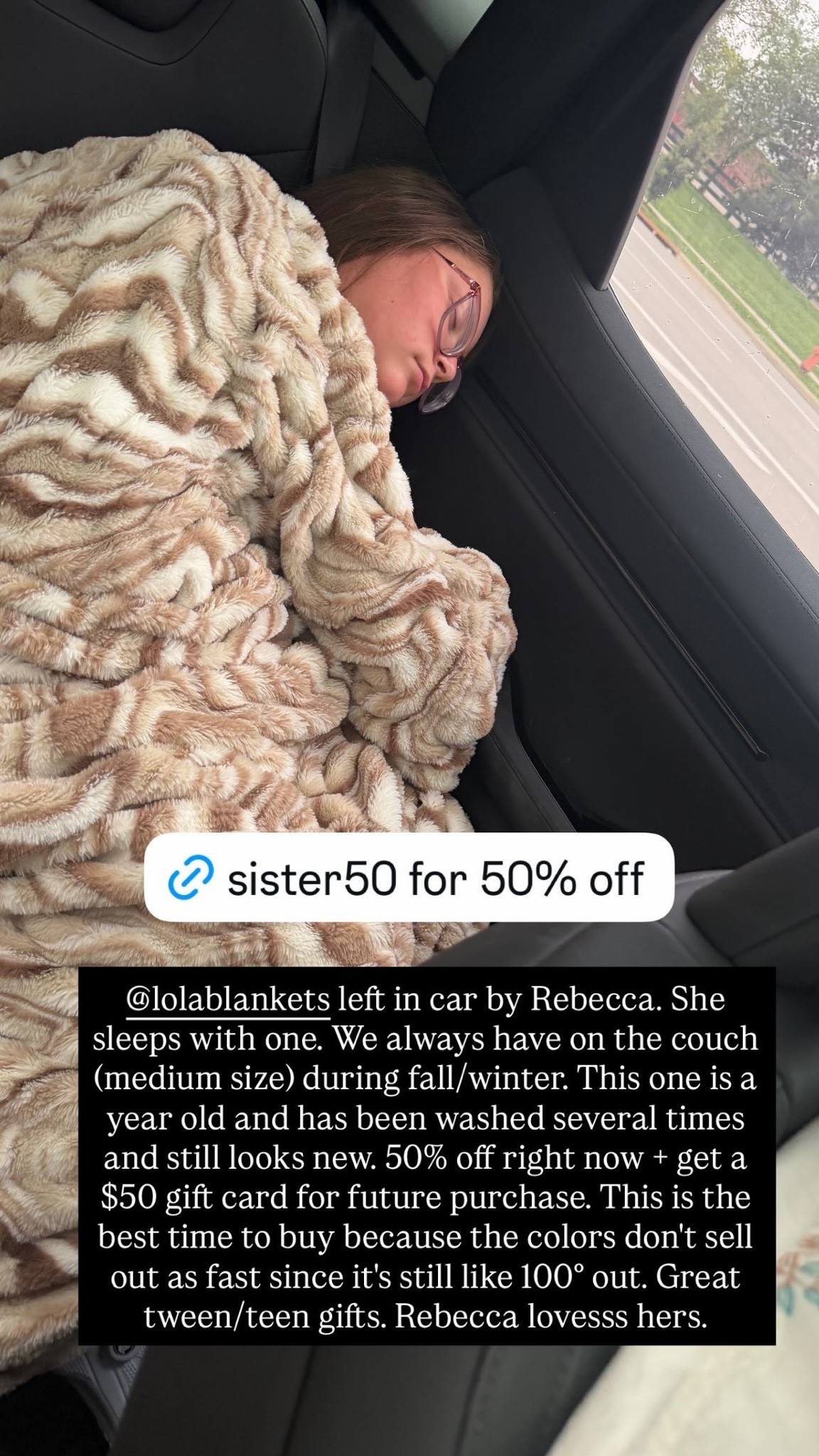 The softest coziest blanket is 50% off right now with code SISTER50, plus a $50 gift card for future purchase!

#LTKSaleAlert #LTKHome