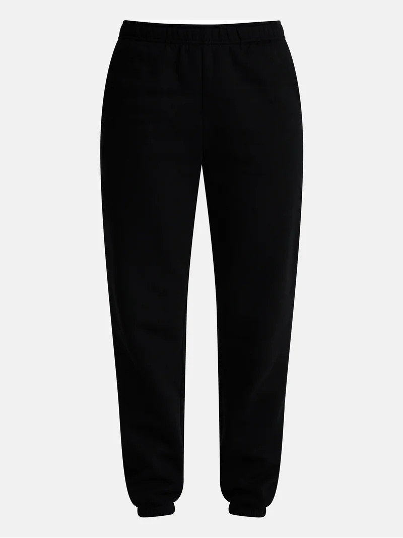 No Boundaries Fleece Joggers, 26.5", 28.5'', 30.5" Inseams, Women's & Women's Plus, Sizes XXS-XXL | Walmart (US)