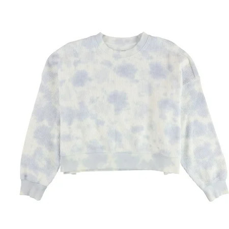 American Eagle Womens Tie-Dye Crew Neck Sweatshirt Blue Small | Walmart (US)