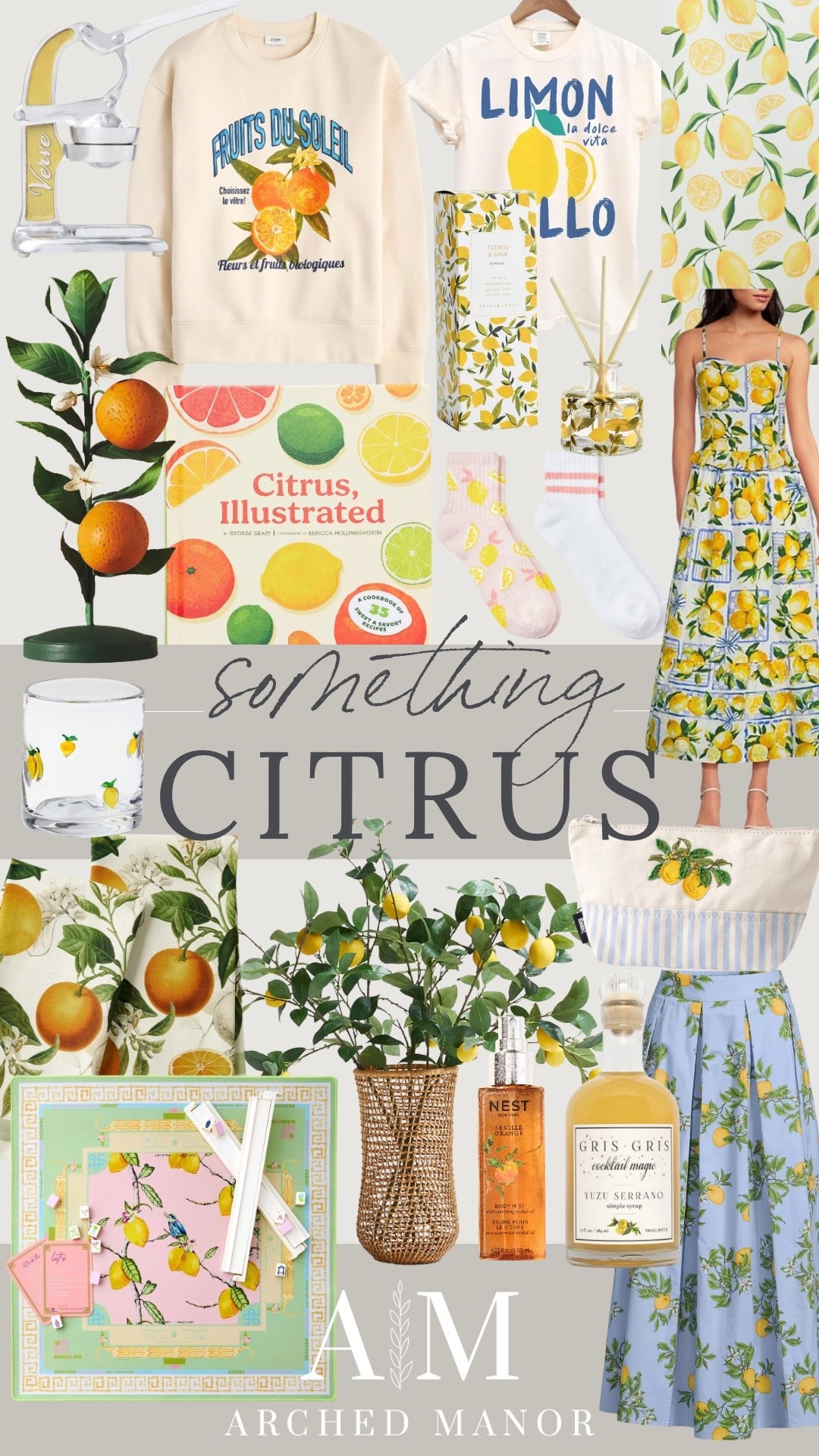 Trending now: all things citrus! From cute tees to fun gift ideas and the best smelling home accessories, these are some of my favorites. 🍊