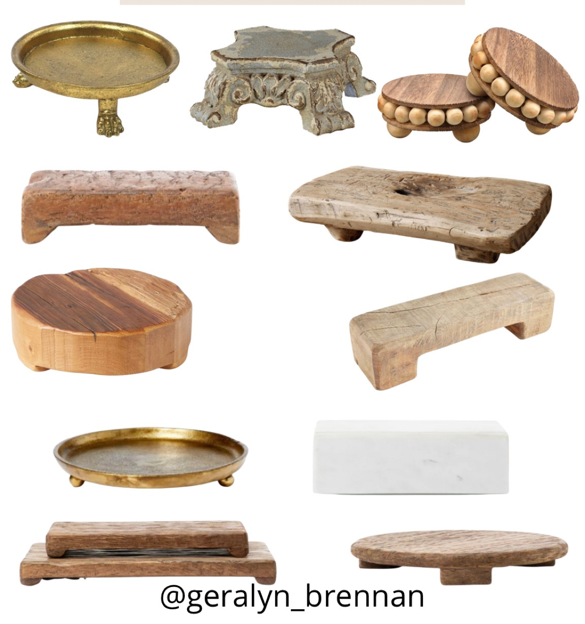 Risers perfect for styling decor

Home decor, wood riser, pedestal, candle tray, brass decor, stone decor, neutral decor, shelf styling

#LTKhome