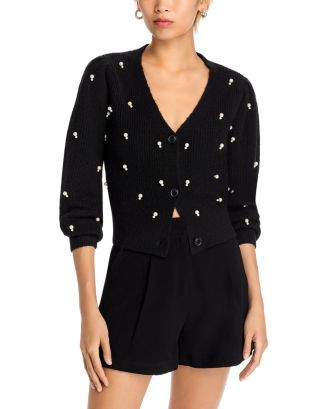 Faux Pearl Embellished Cardigan - Exclusive | Bloomingdale's (US)