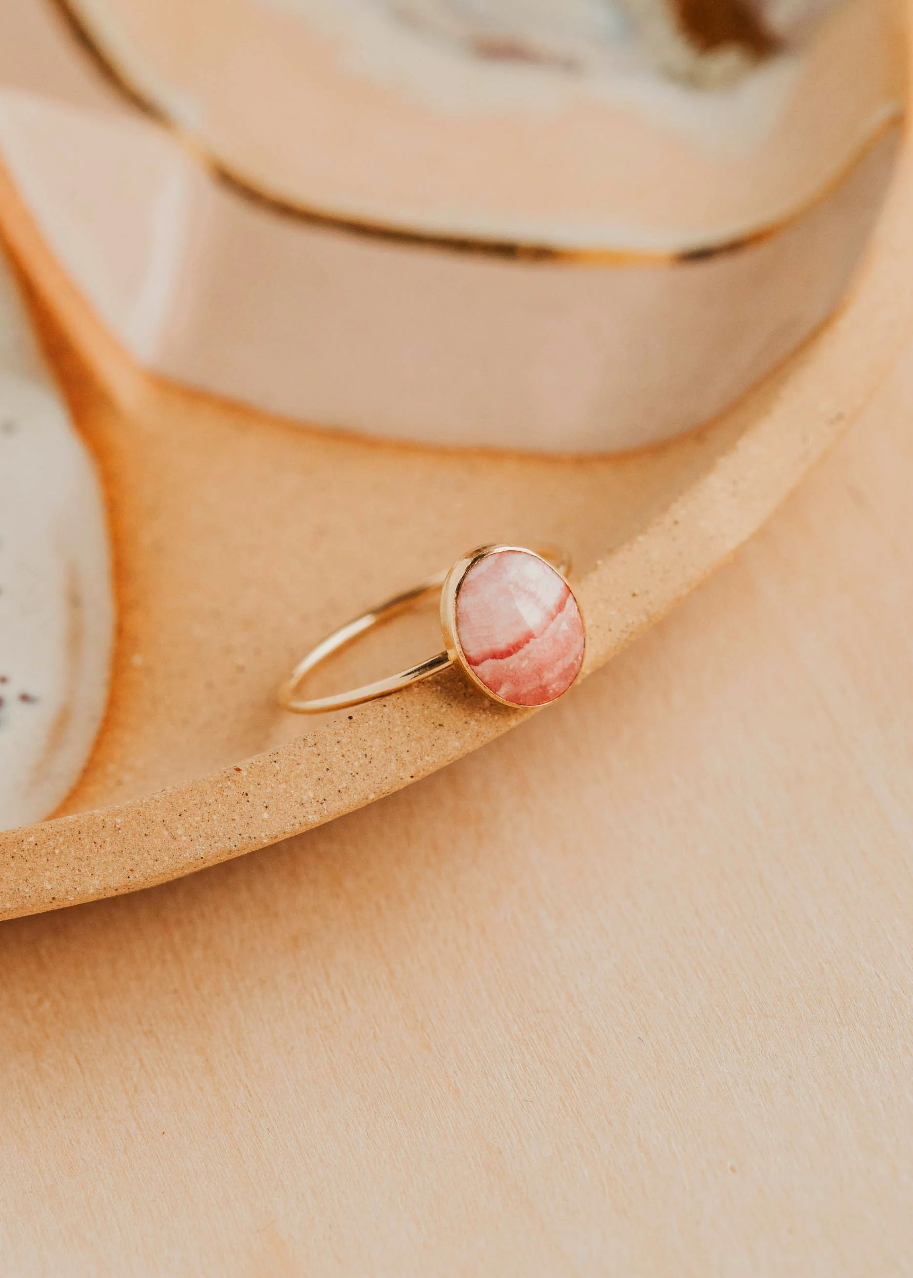 Rosalie Ring | Pink Stone Ring | Hello Adorn | Hello Adorn