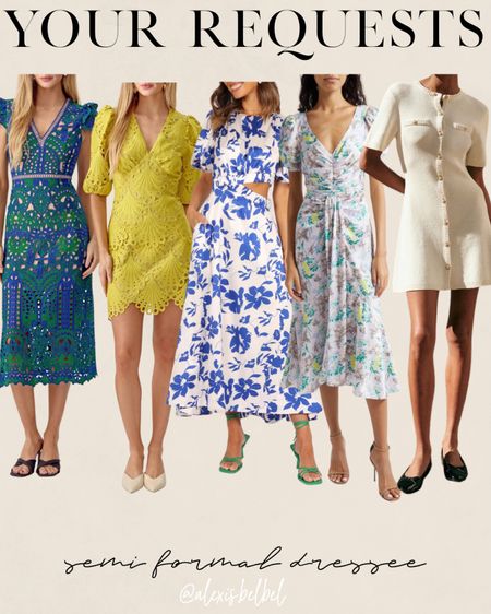 Semi formal dresses, cocktail dresses 

#LTKfindsunder100 #LTKwedding #LTKSeasonal