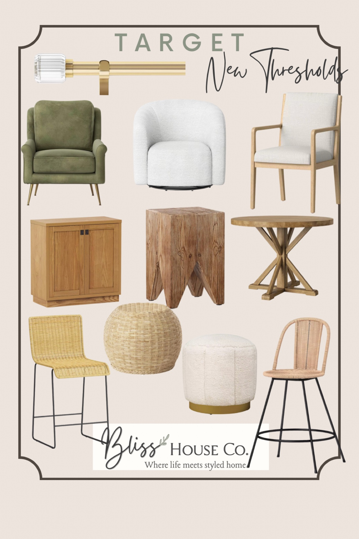 Target New Arrivals 

Table, chairs, stool, count stool, ottoman, side table 

#LTKhome #LTKsalealert #LTKFind