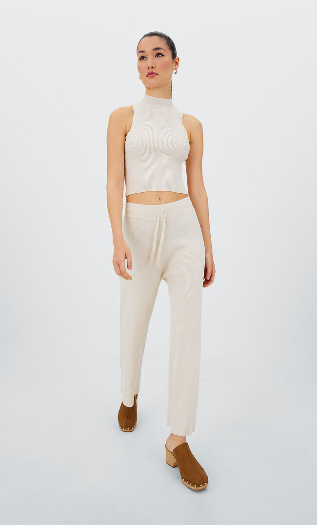 Knit halter top - Women's fashion | Stradivarius United Kingdom | Stradivarius (UK)