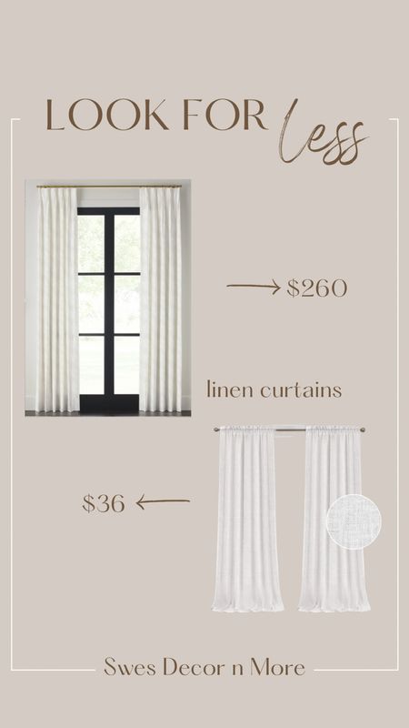 Look for Less…white linen curtains!

#LTKSeasonal #LTKhome #LTKunder50