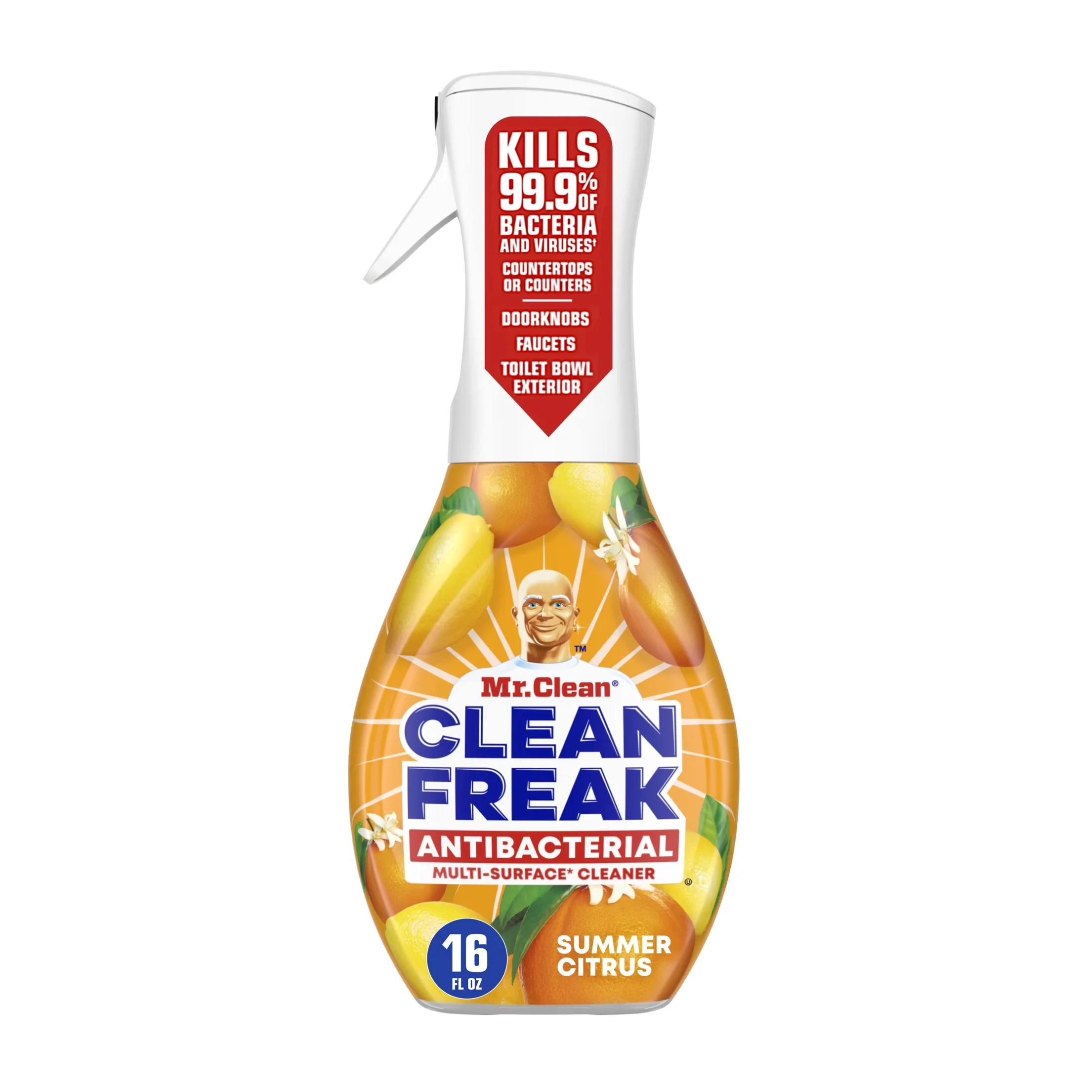 Mr. Clean Clean Freak All Purpose Cleaner Spray, Multi-Surface Cleaning, Anti-Bacterial, Citrus, ... | Walmart (US)