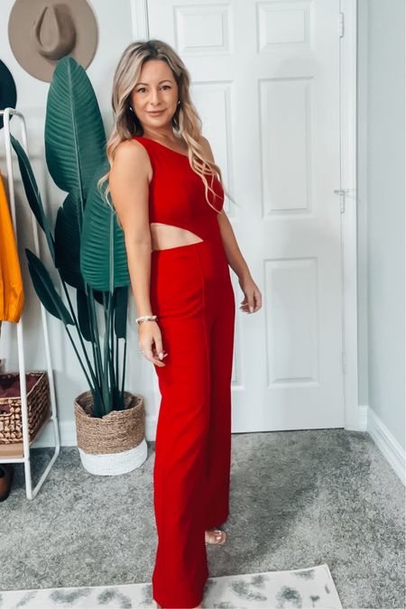 Valentines date night outfit inspo! Love this cut out asymmetrical jumpsuit — size up & use code ildahobert15 for 15% off 

#LTKfindsunder50 #LTKstyletip #LTKSeasonal