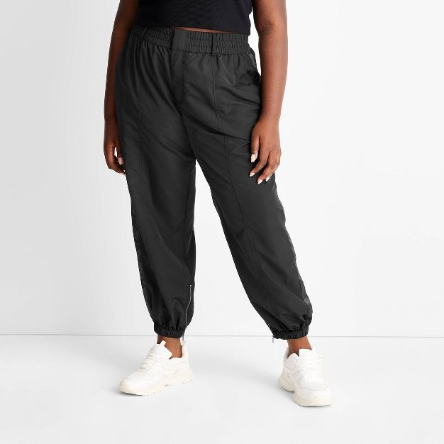 Women's High-Rise Nylon Track Pants - Future Collective™ with Kahlana Barfield Brown | Target