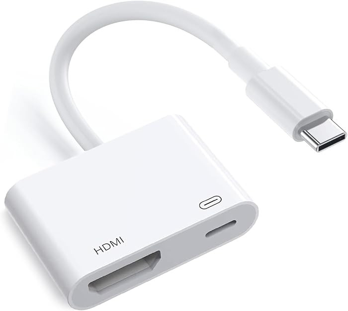 [MFi Certified] USB C to HDMI Adapter for iPhone 17 16 15 to TV, 4K@60Hz Type-C to HDMI Adapter w... | Amazon (US)