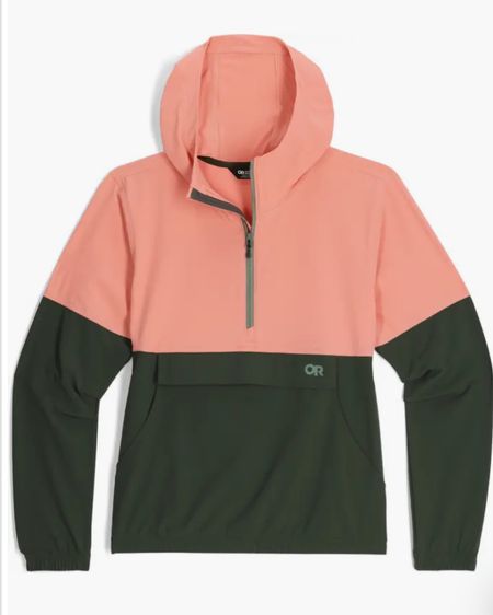 Autumn anorak, rosewood, warm pink, olive green, hocautumn, house of Colour autumn, true autumn, windbreaker, jacket, rain