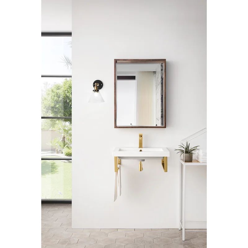 Boston 24" Wall-Mounted Single Bathroom Vanity Set | Wayfair Professional