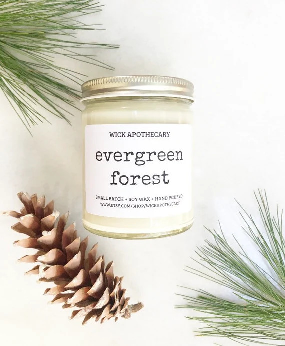 Evergreen forest candle, (formally fraser fir),  pine candle, woodland, woods candle, Christmas c... | Etsy (US)