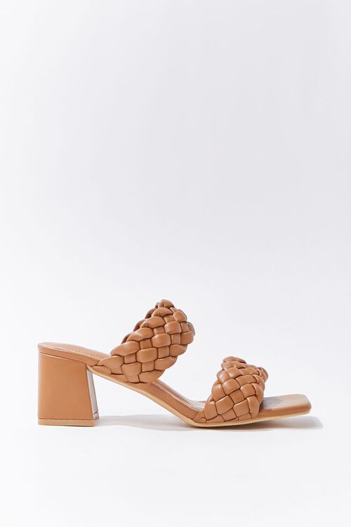 Braided Square-Toe Block Heels | Forever 21 (US)