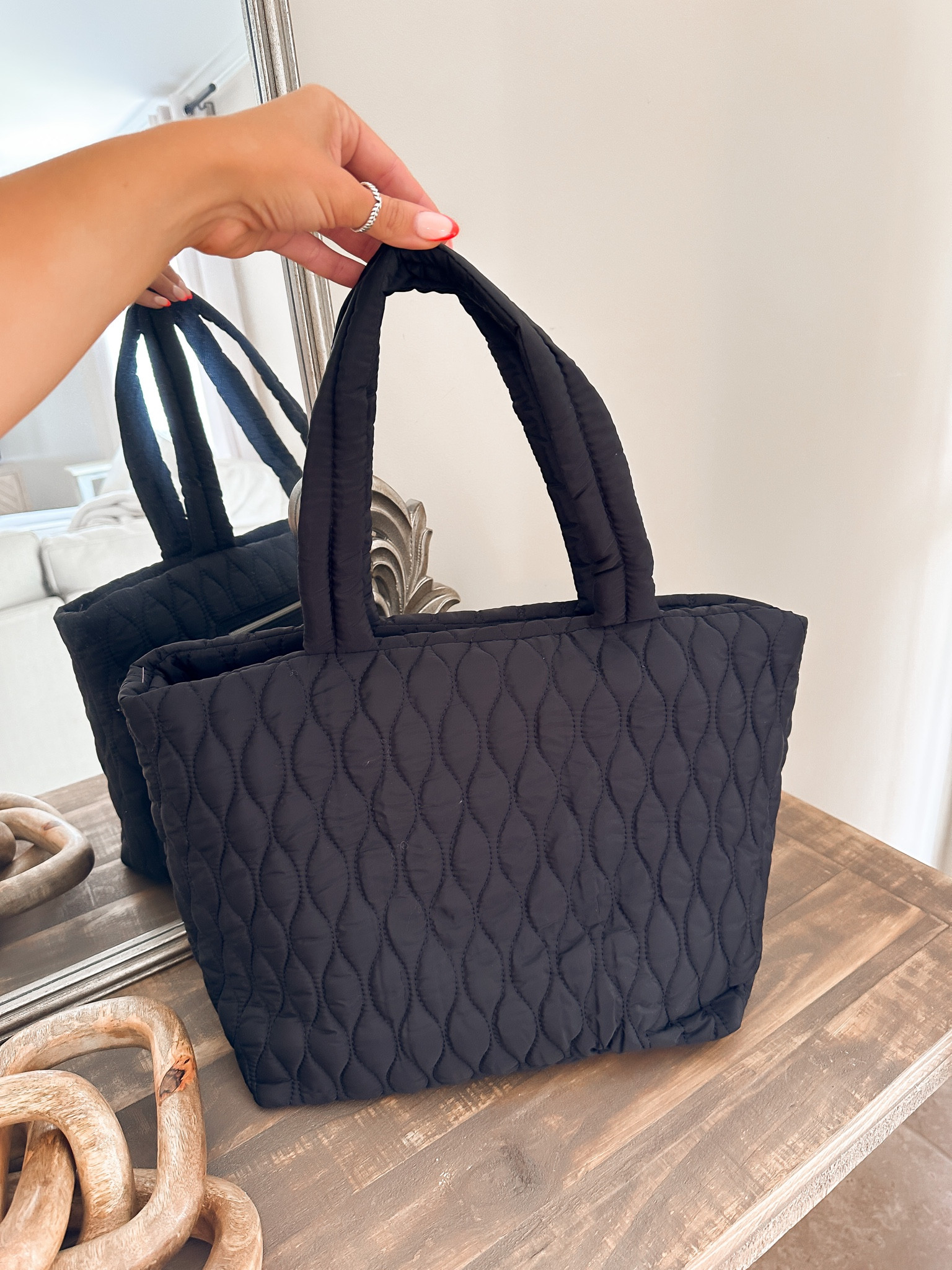 Ellie Large Tote Bag: Leopard Calf Hair Designer Bag