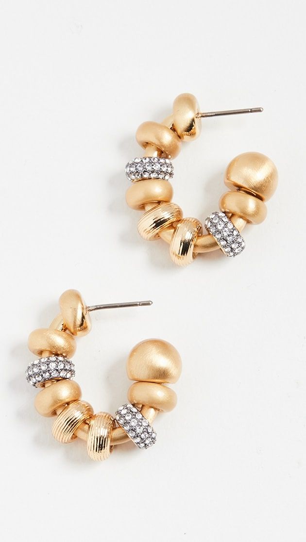 Lucy Baroque Mini Hoop Earrings | Shopbop